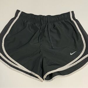 Nike Women's Gray Athletic Shorts with White Trim